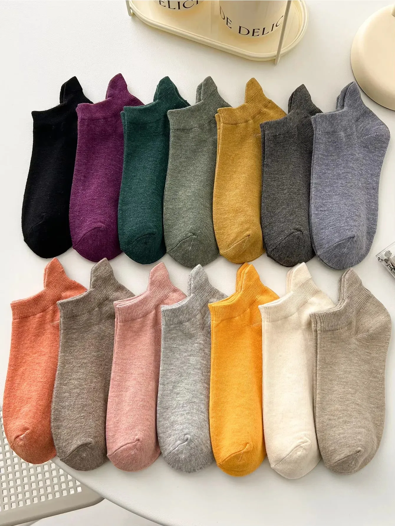 10pairs Womens Anti-Slip Cotton Socks ,Sweat Absorbing Anti-Slip Cotton Bottom Stretch Socks