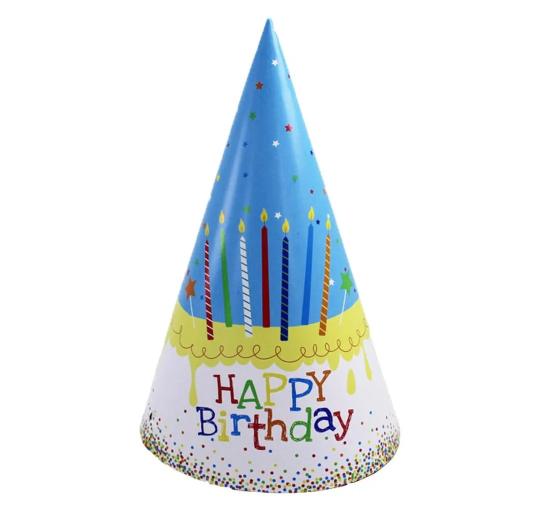 6 Pcs Happy Birthday Paper Hats, Perfect For Birthday Party (6-Inch)