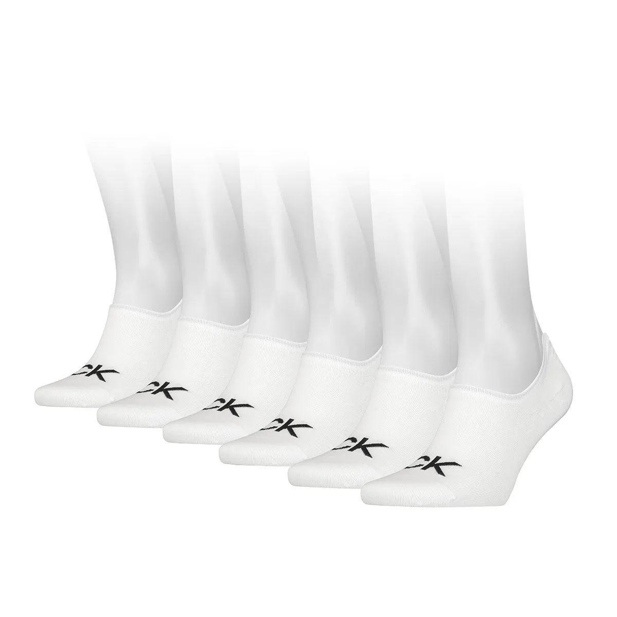 Calvin Klein Men's Invisible Footie Socks 6 pack