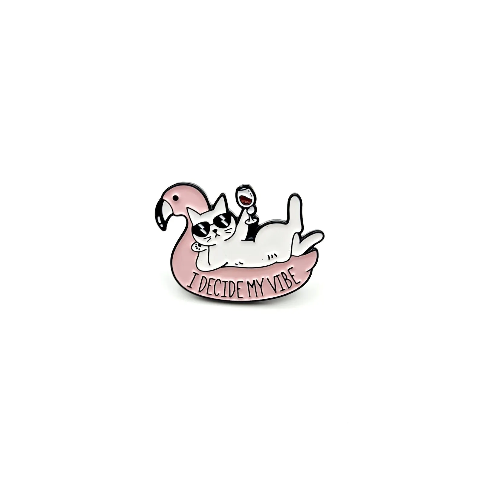 Cat Vibe Enamel Pin