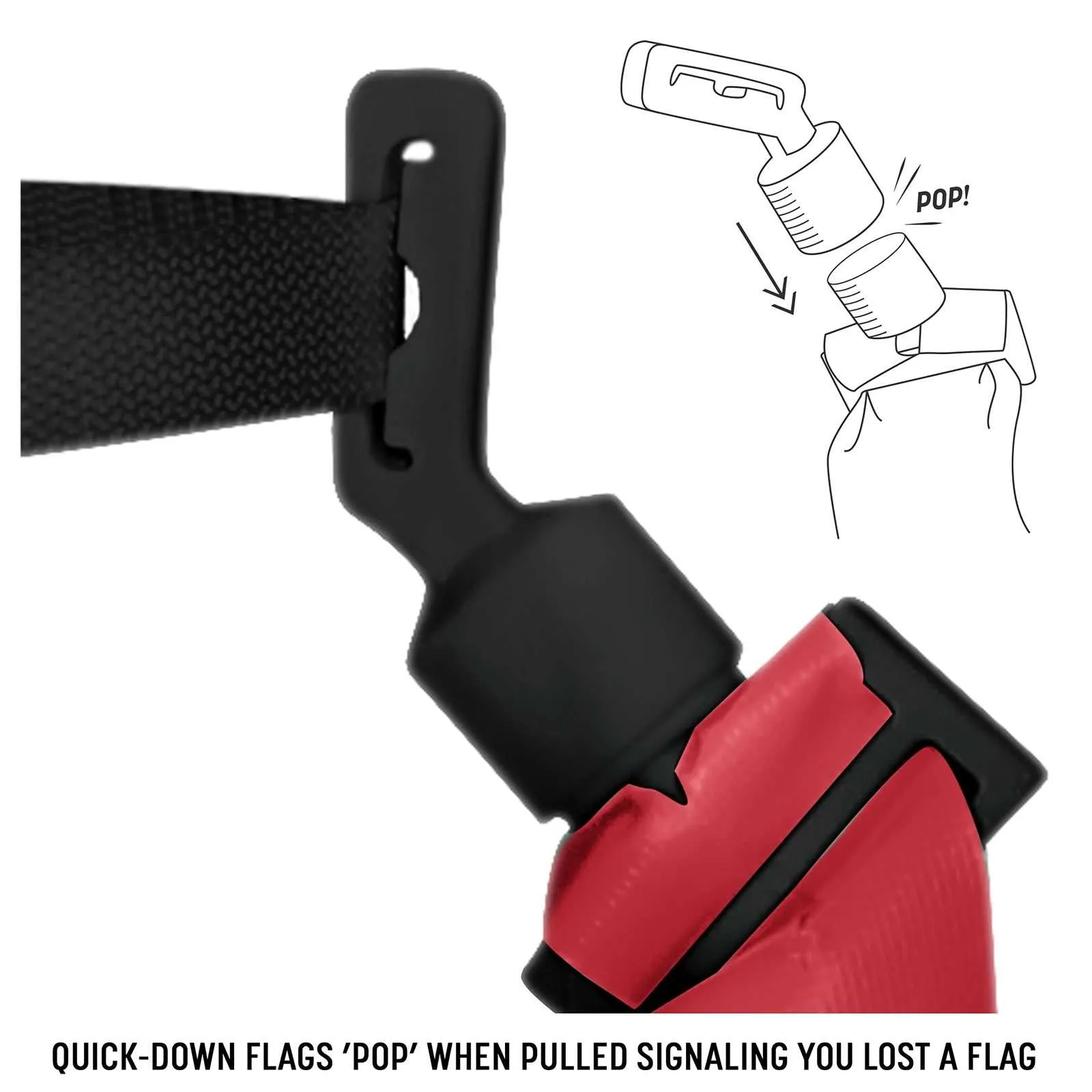 Champro Quick-Down "Pop" Flag Football Belt - Individual