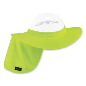 Chill-its 6660 Hard Hat Brim   Neck Shade, 19.5 X 9.75, Lime, Ships In 1-3 Business Days