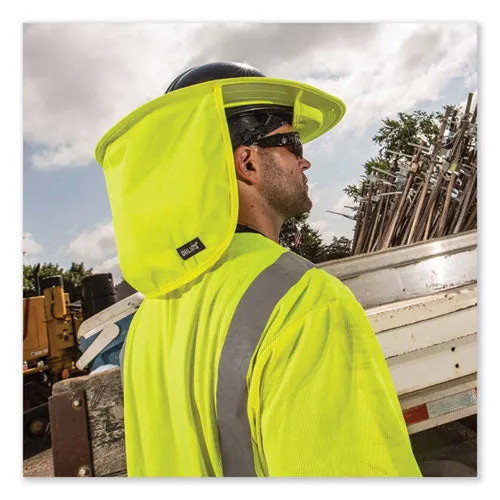 Chill-its 6660 Hard Hat Brim   Neck Shade, 19.5 X 9.75, Lime, Ships In 1-3 Business Days