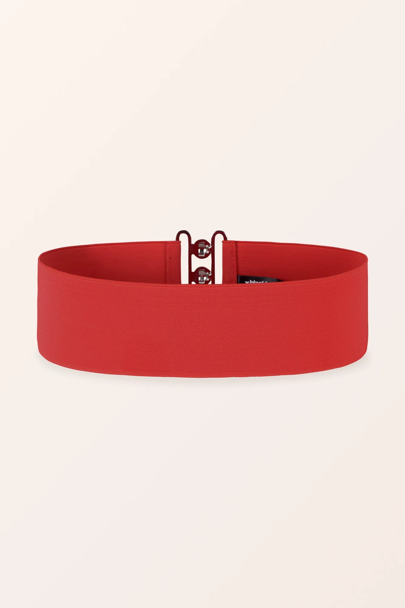 Clasp Buckle Elastic Belt - Red