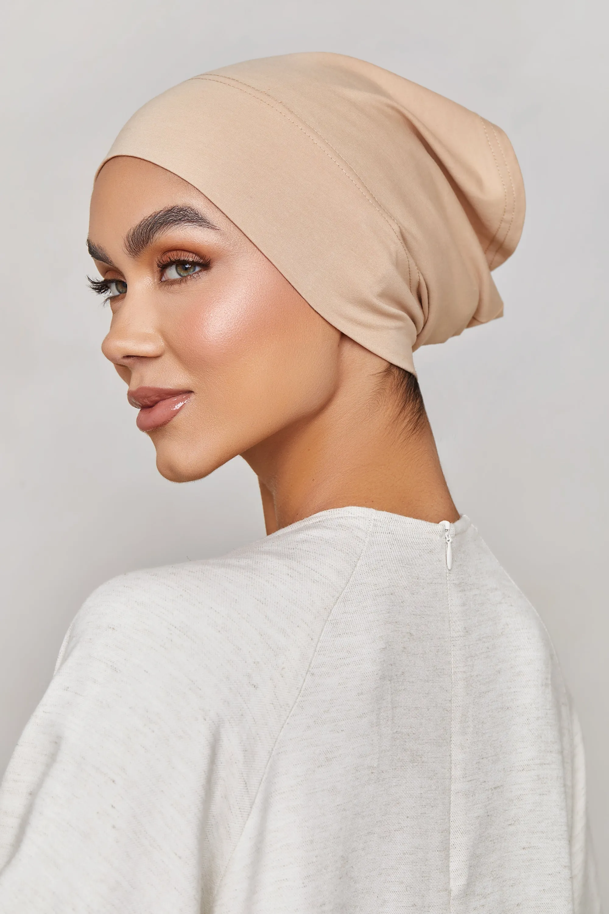 Cotton Undercap - Light Taupe