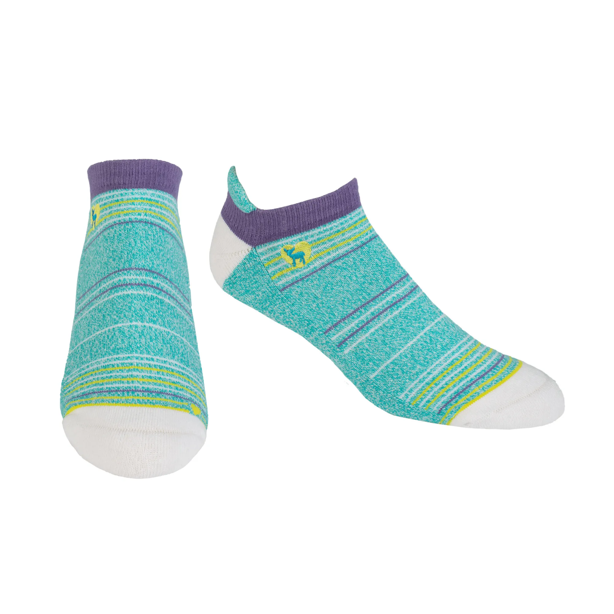 Dr. Segal's x PUDUS Cushioned Socks | Comfy Ankle | Seaside Peacock