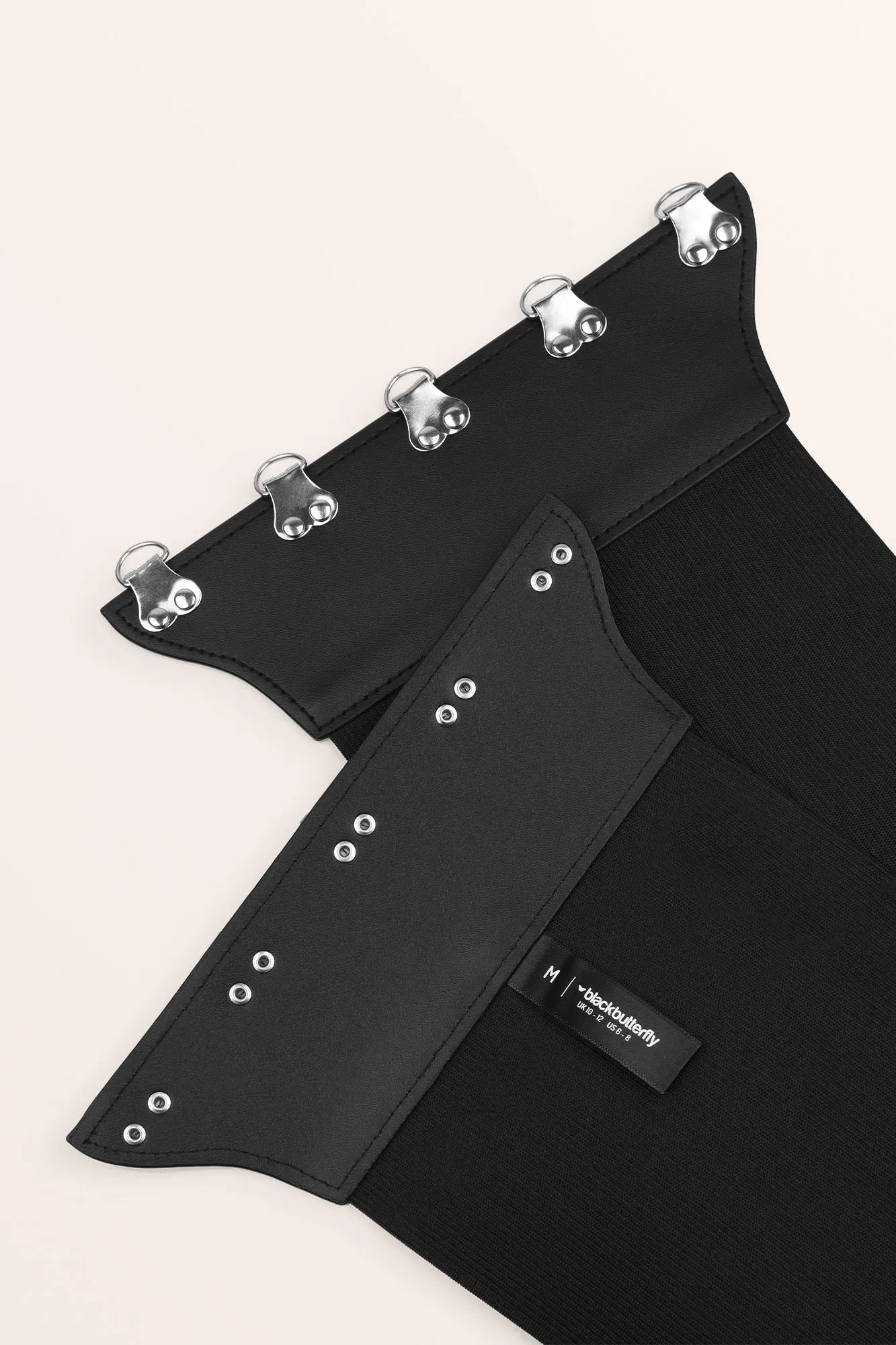 Elastic Corset Waist Belt - Black