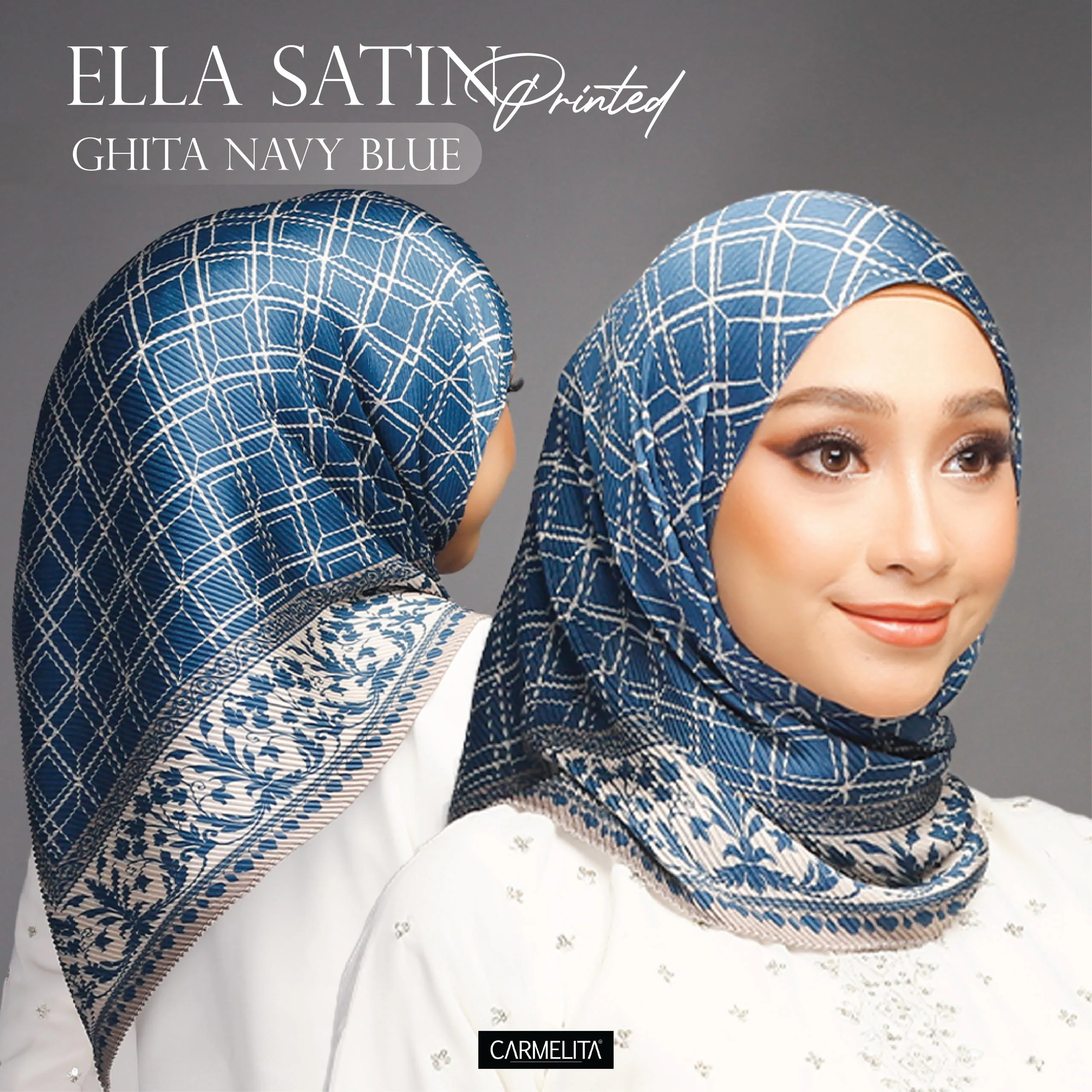 ELLA SATIN PRINTED [AJRAKH]