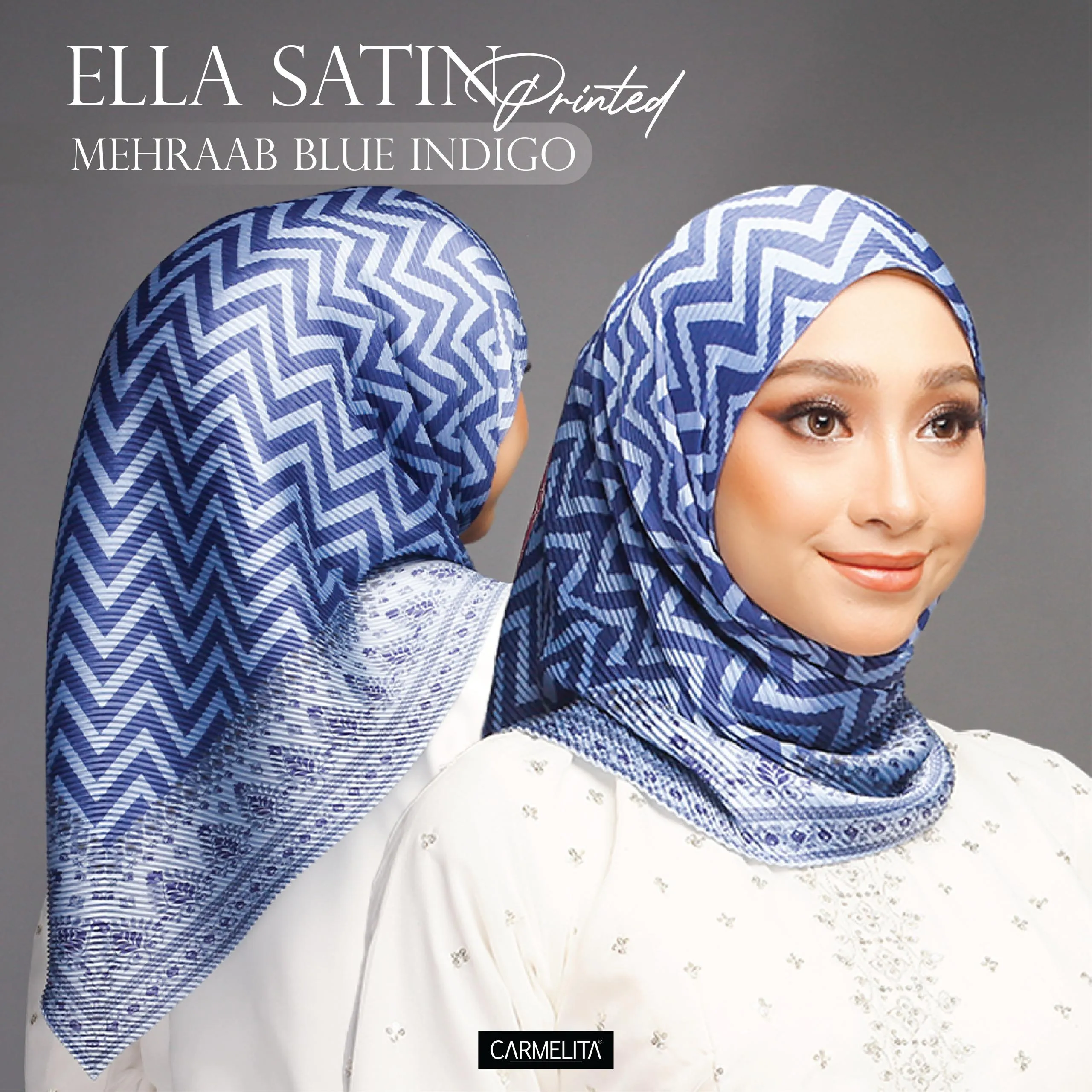 ELLA SATIN PRINTED [AJRAKH]