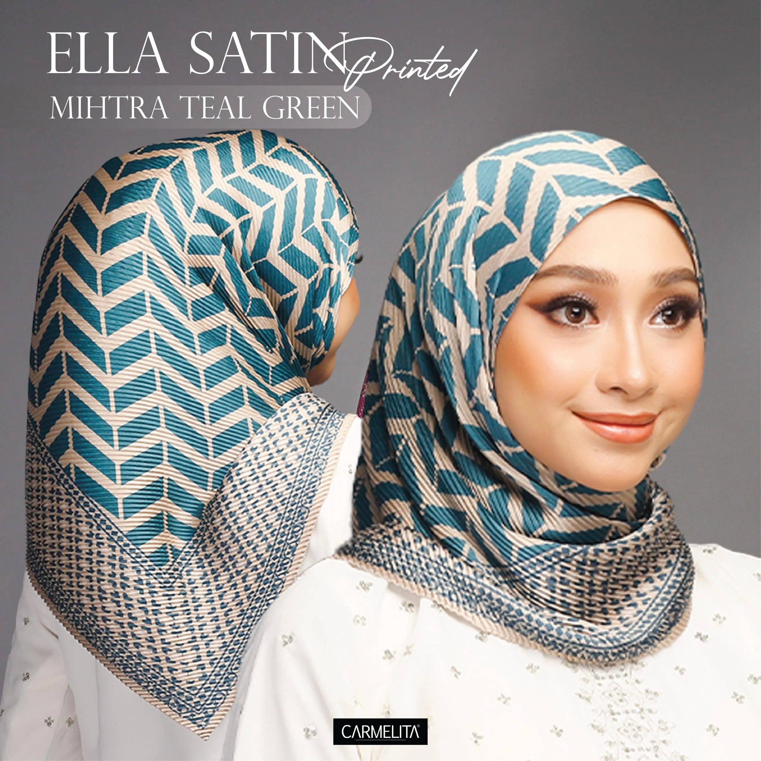 ELLA SATIN PRINTED [AJRAKH]