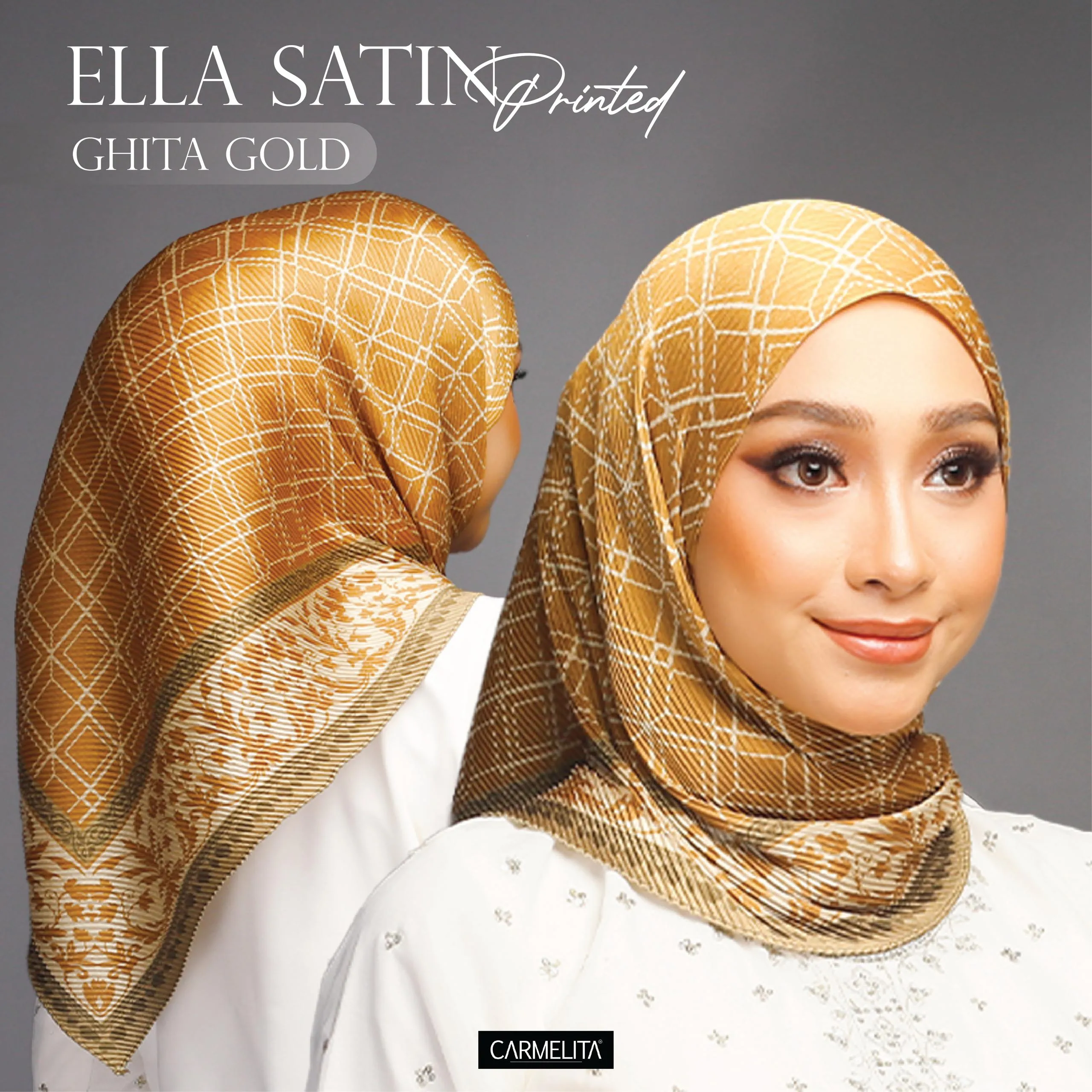 ELLA SATIN PRINTED [AJRAKH]