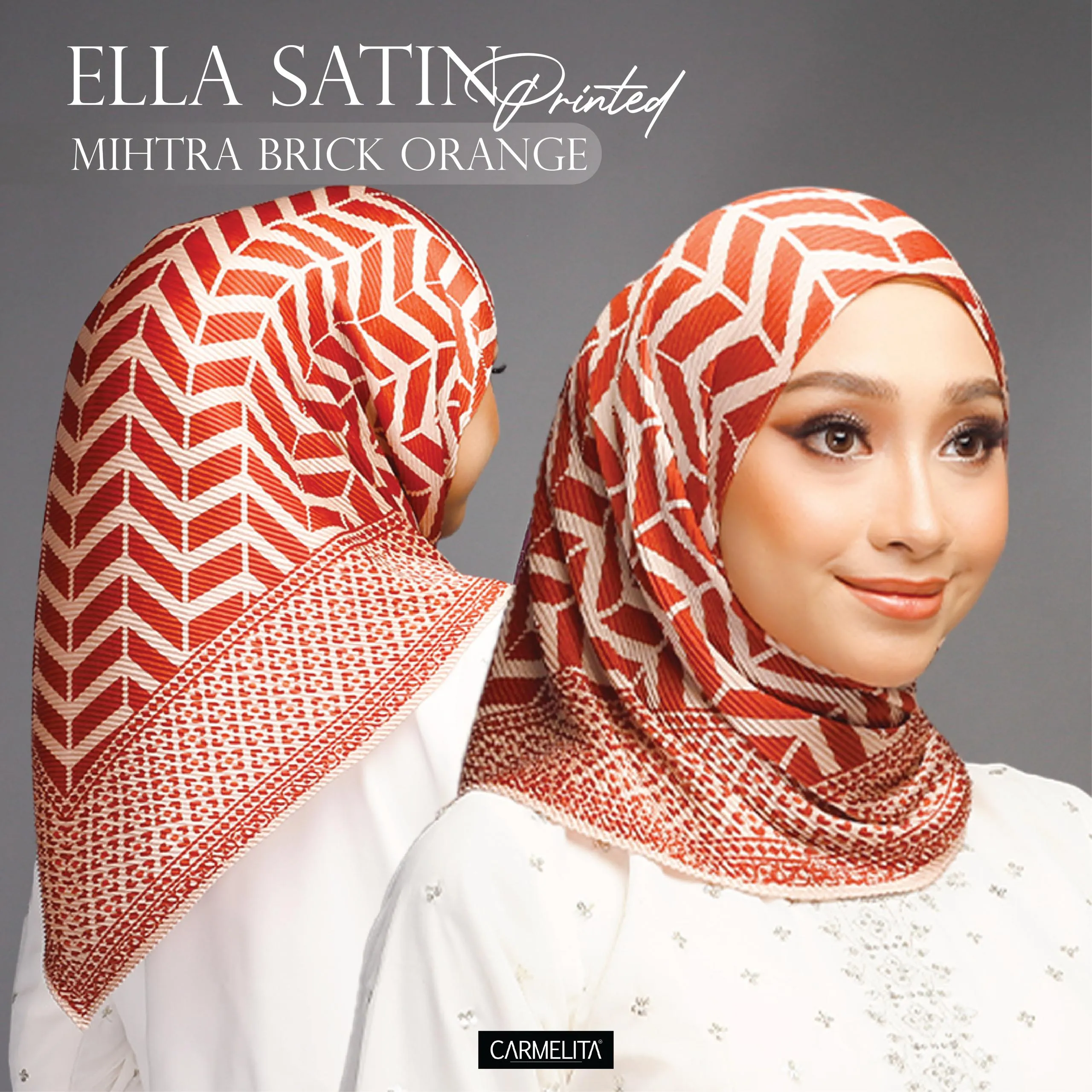 ELLA SATIN PRINTED [AJRAKH]