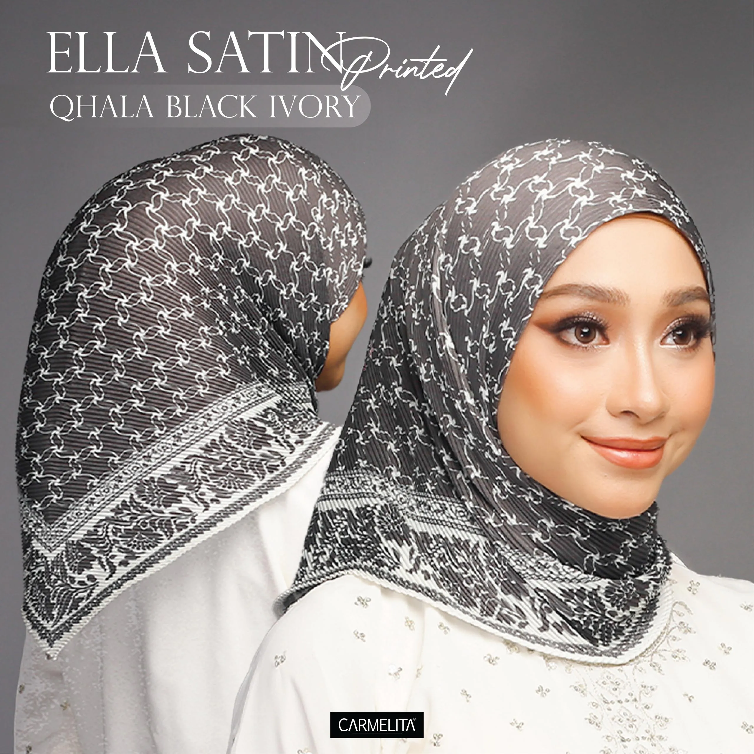 ELLA SATIN PRINTED [AJRAKH]