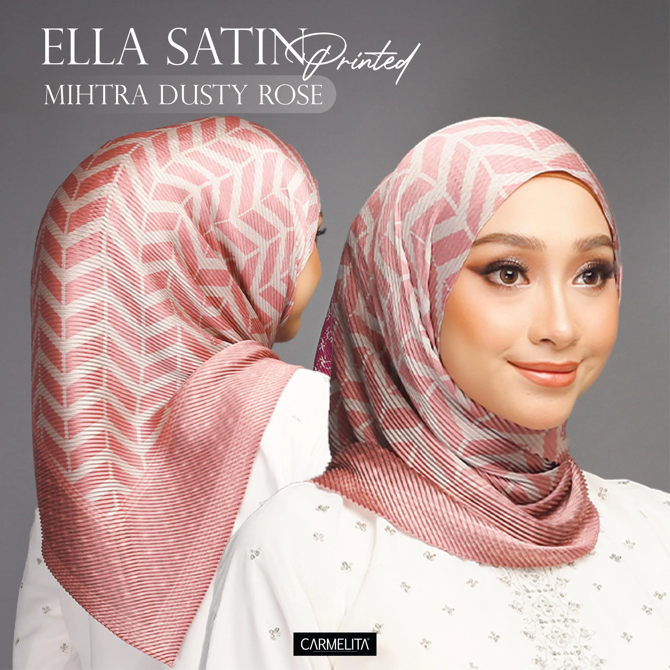 ELLA SATIN PRINTED [AJRAKH]