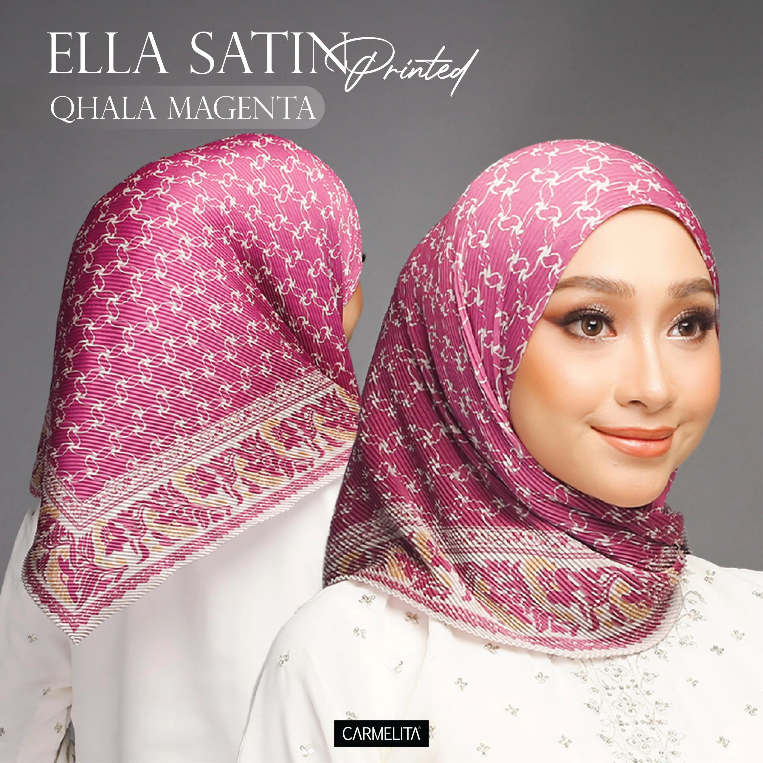 ELLA SATIN PRINTED [AJRAKH]