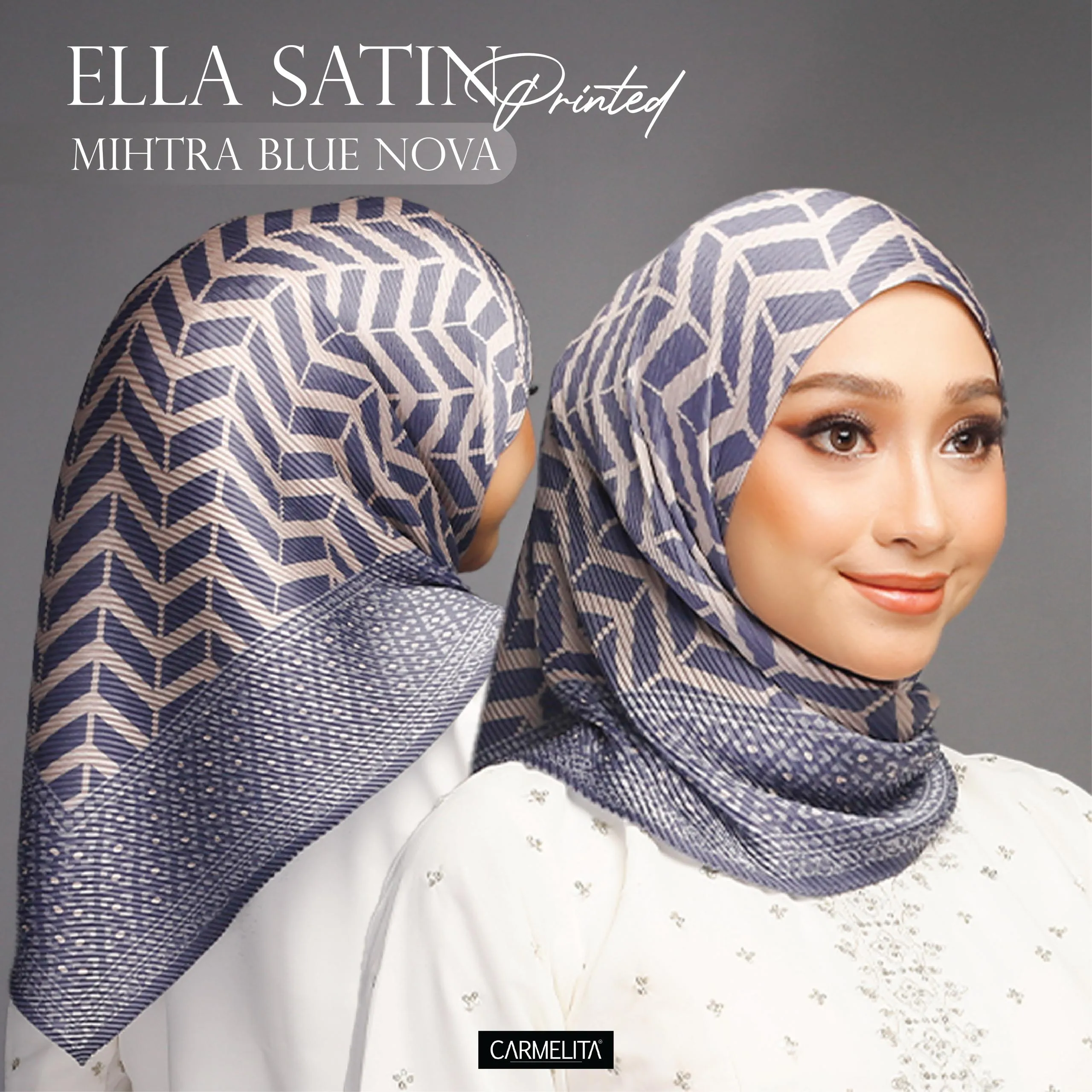 ELLA SATIN PRINTED [AJRAKH]