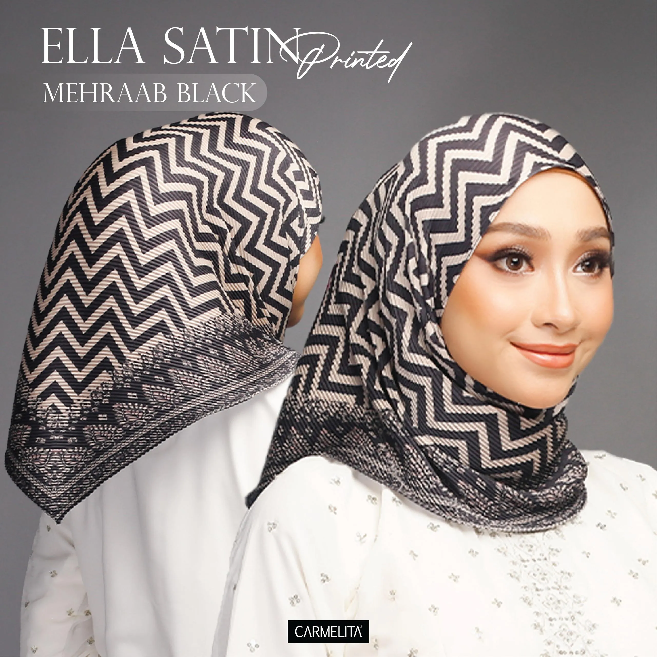 ELLA SATIN PRINTED [AJRAKH]