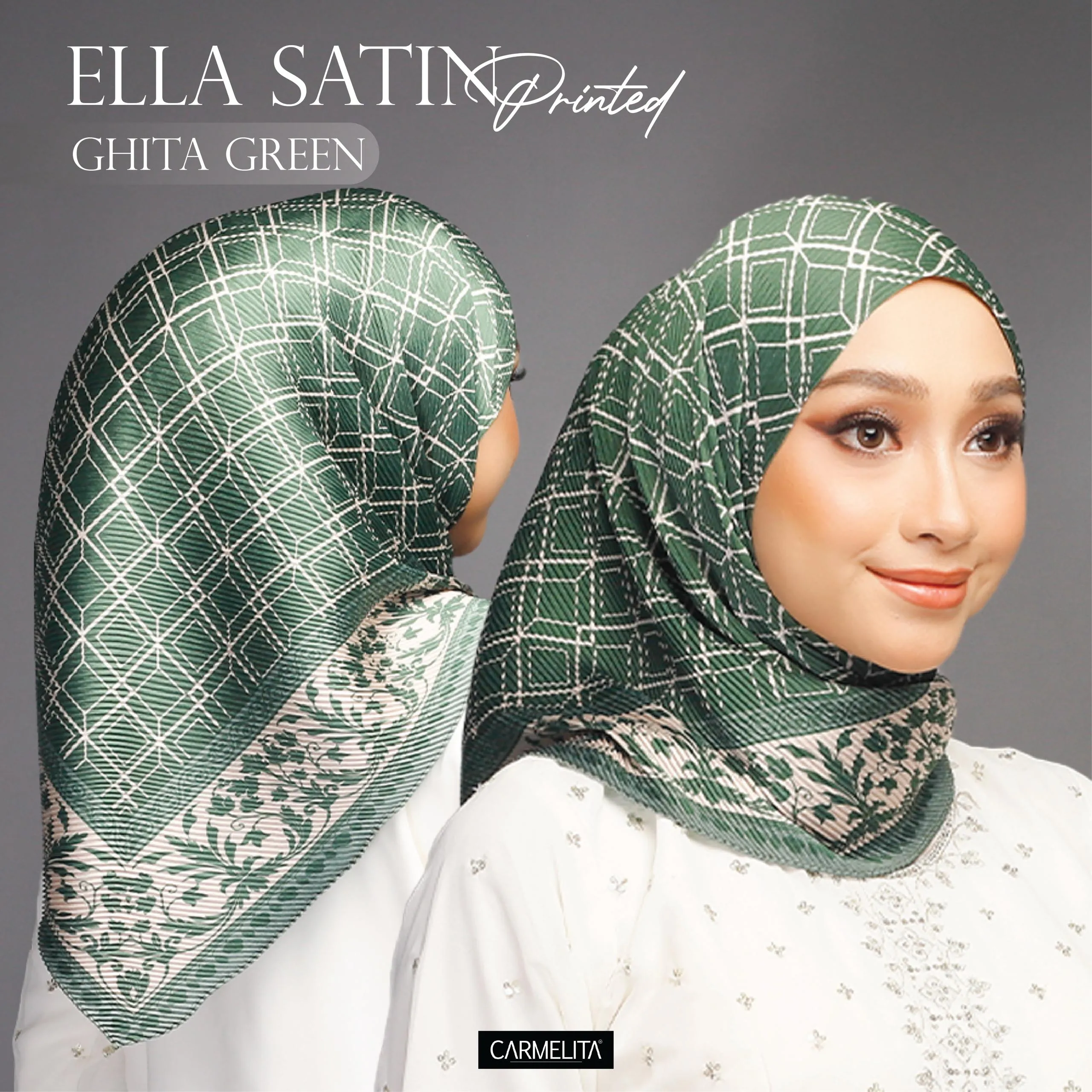 ELLA SATIN PRINTED [AJRAKH]