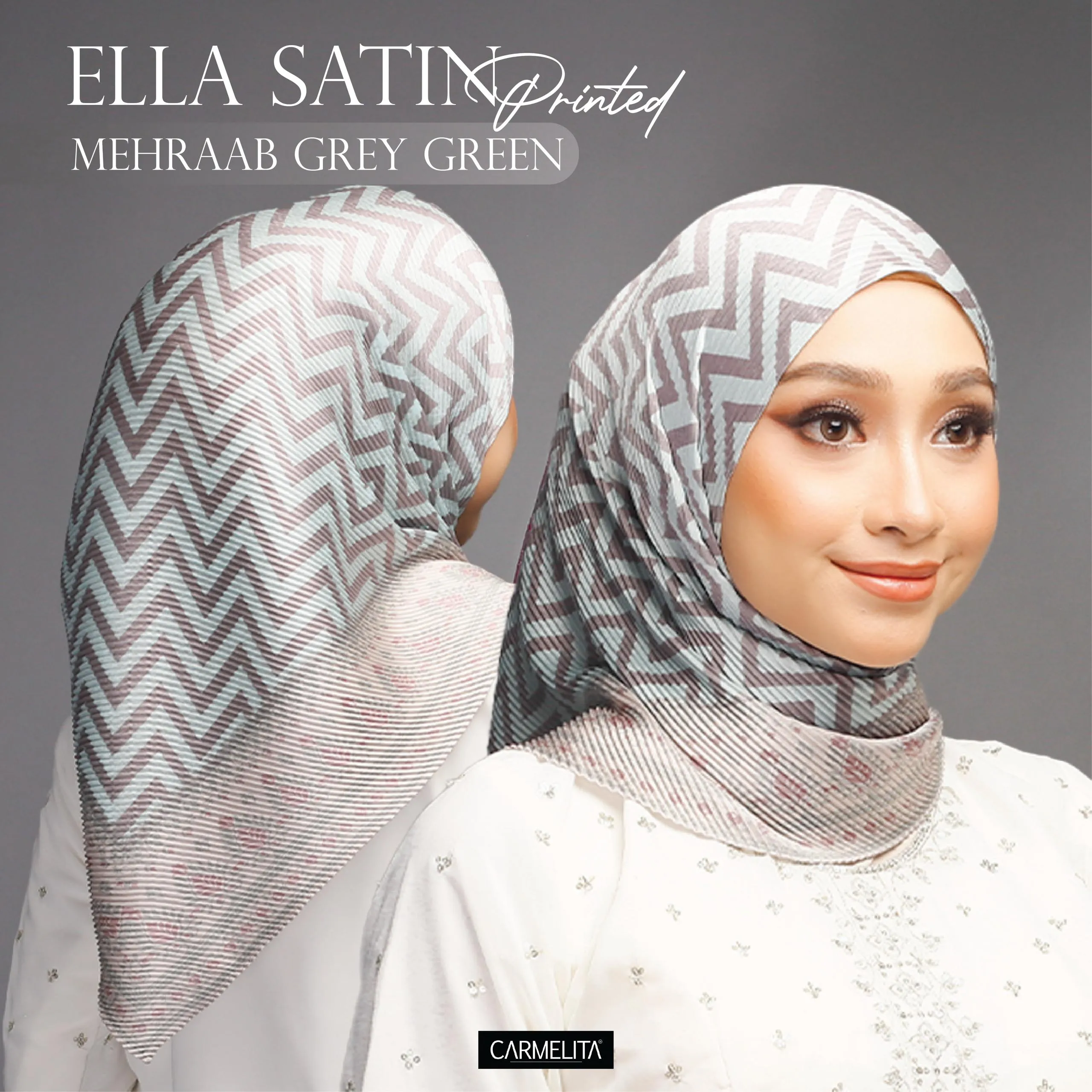 ELLA SATIN PRINTED [AJRAKH]