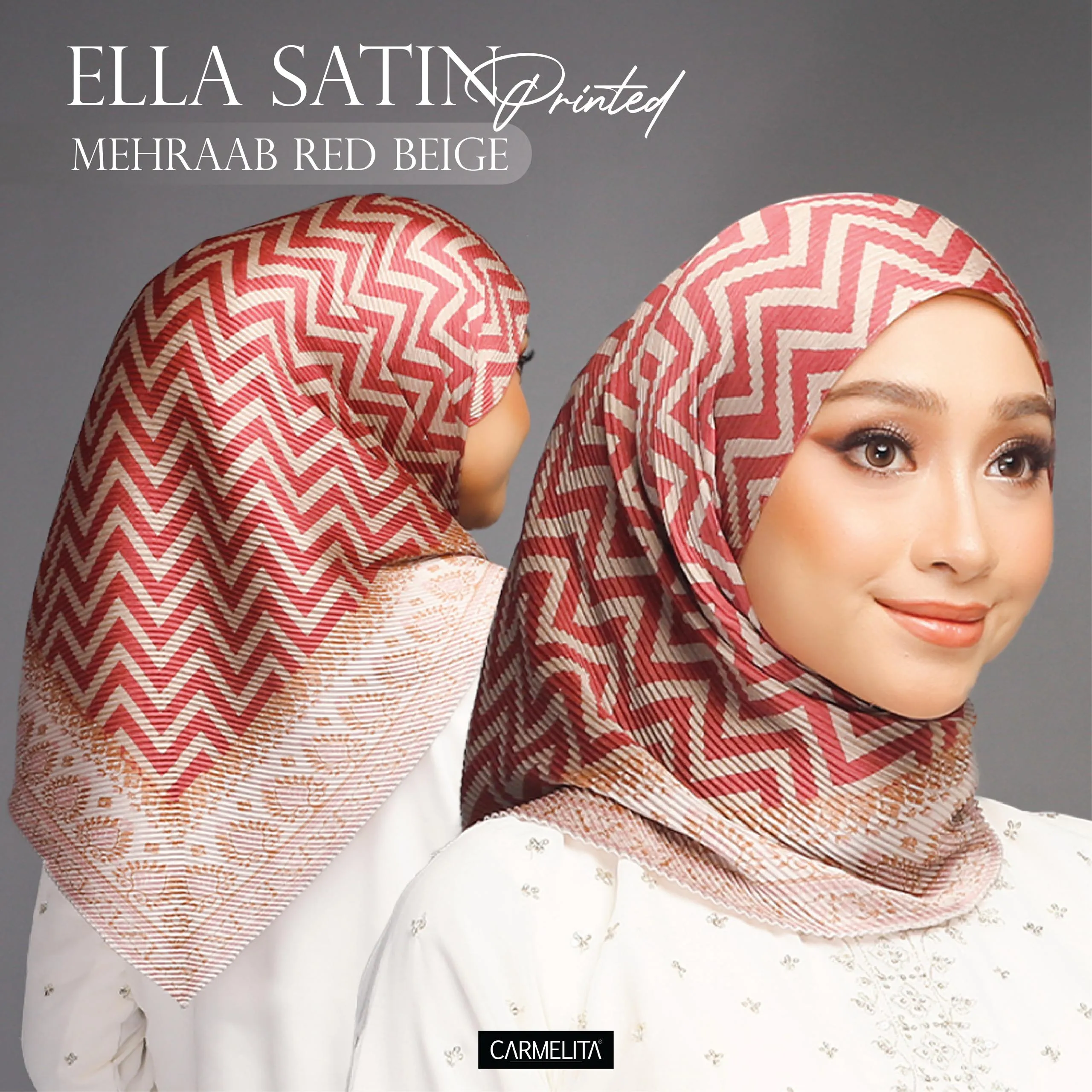 ELLA SATIN PRINTED [AJRAKH]