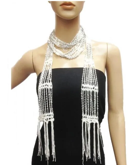 Fashion Pearl/Jewel Scarf