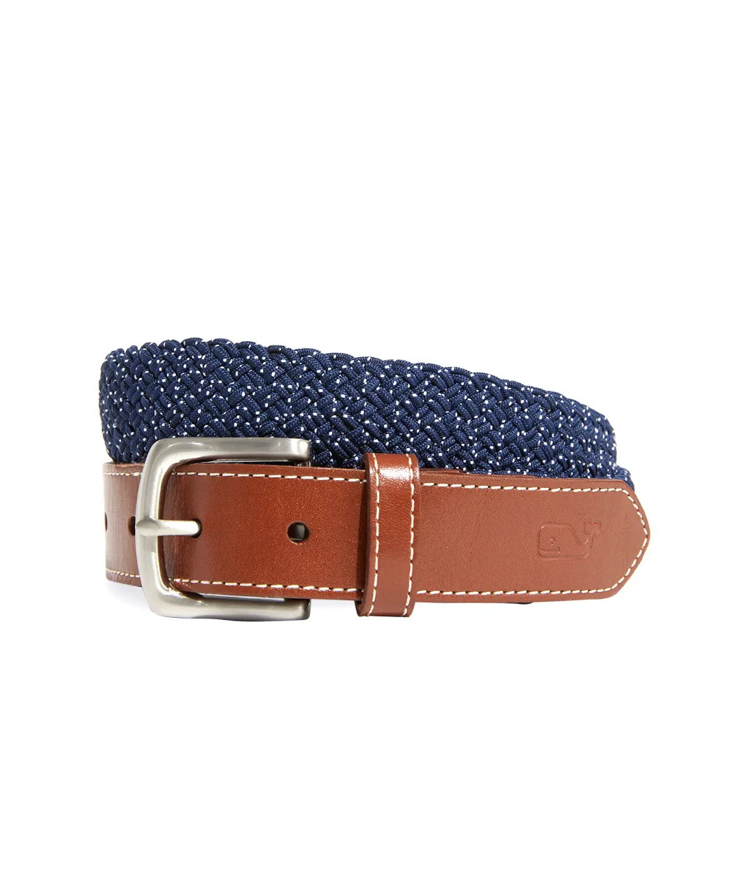 Flecked Braided Bungee Belt Vineyard Navy