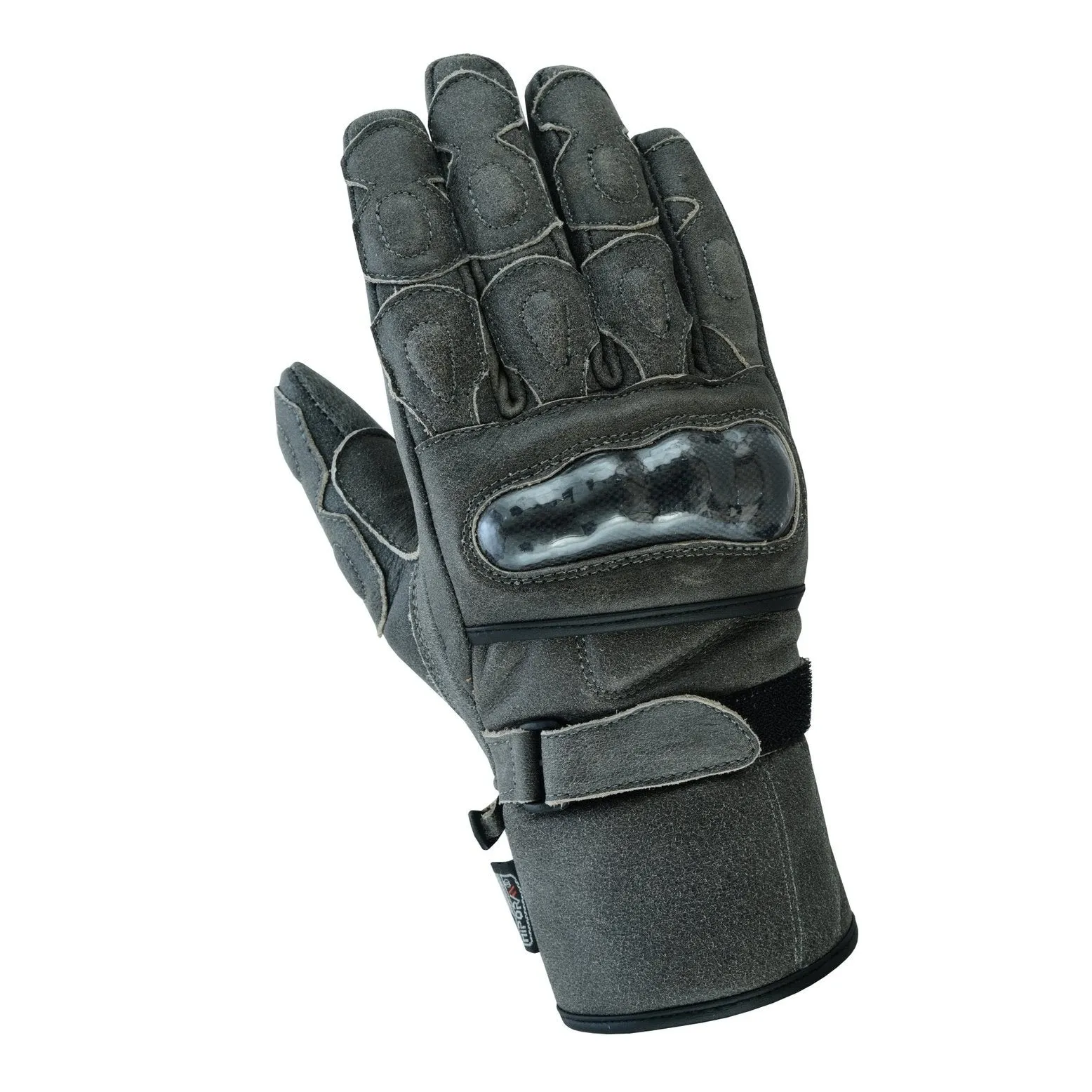 Gallanto Stonewash Motorcycle Armoured Thinsulate Leather Gloves