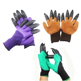 Garden Gloves with Claws Waterproof Breathable Planting Tools