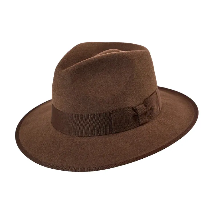 GC Hats Indy Felt Fedora - Chocolate