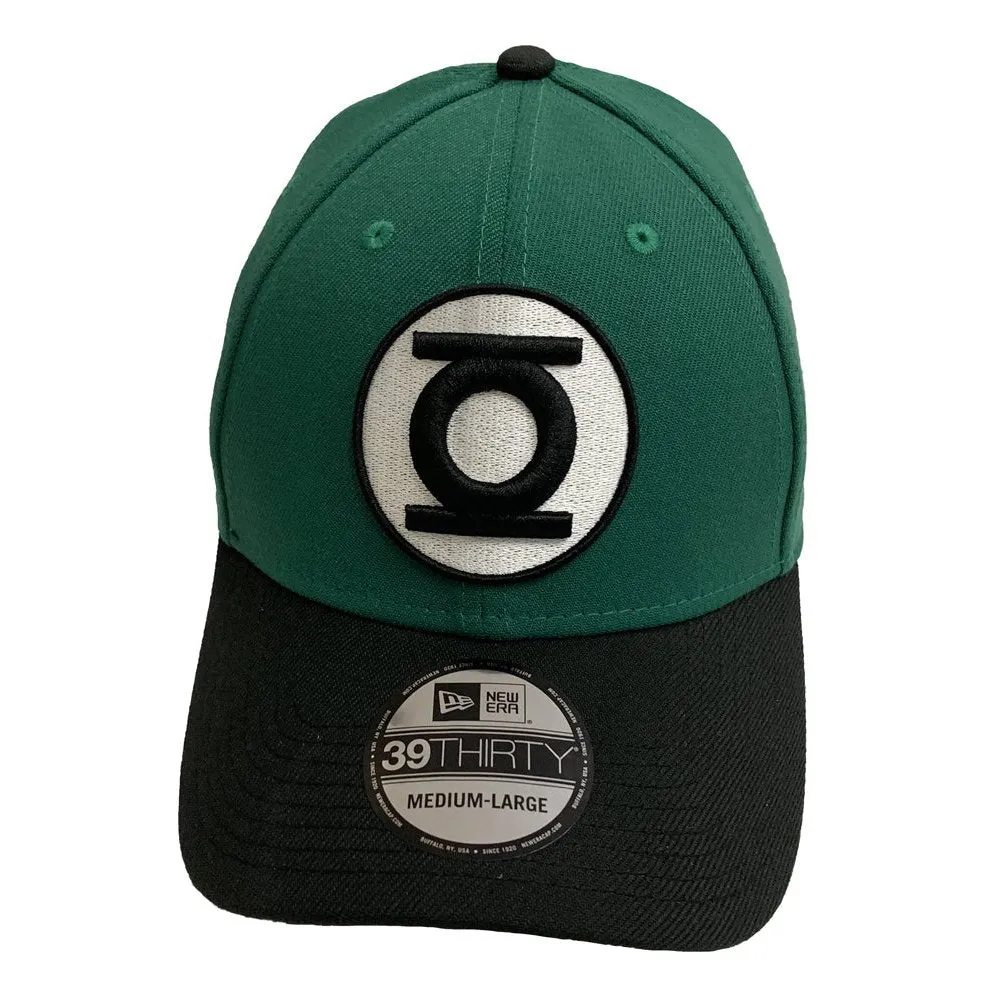 Green Lantern Symbol DC Comics New Era 39Thirty Fitted Hat - Medium/Large