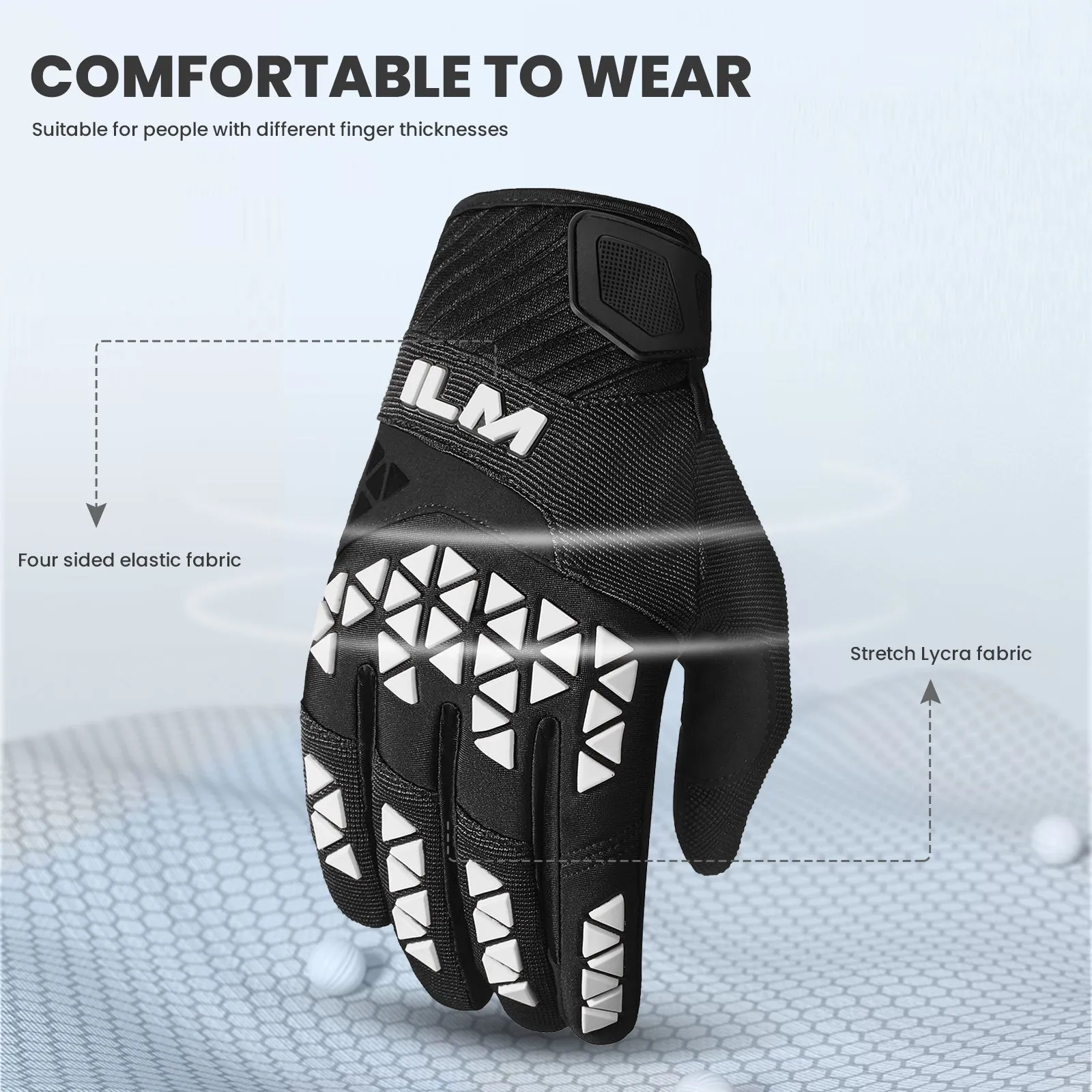 ILM Motorcycle Gloves Model JC37