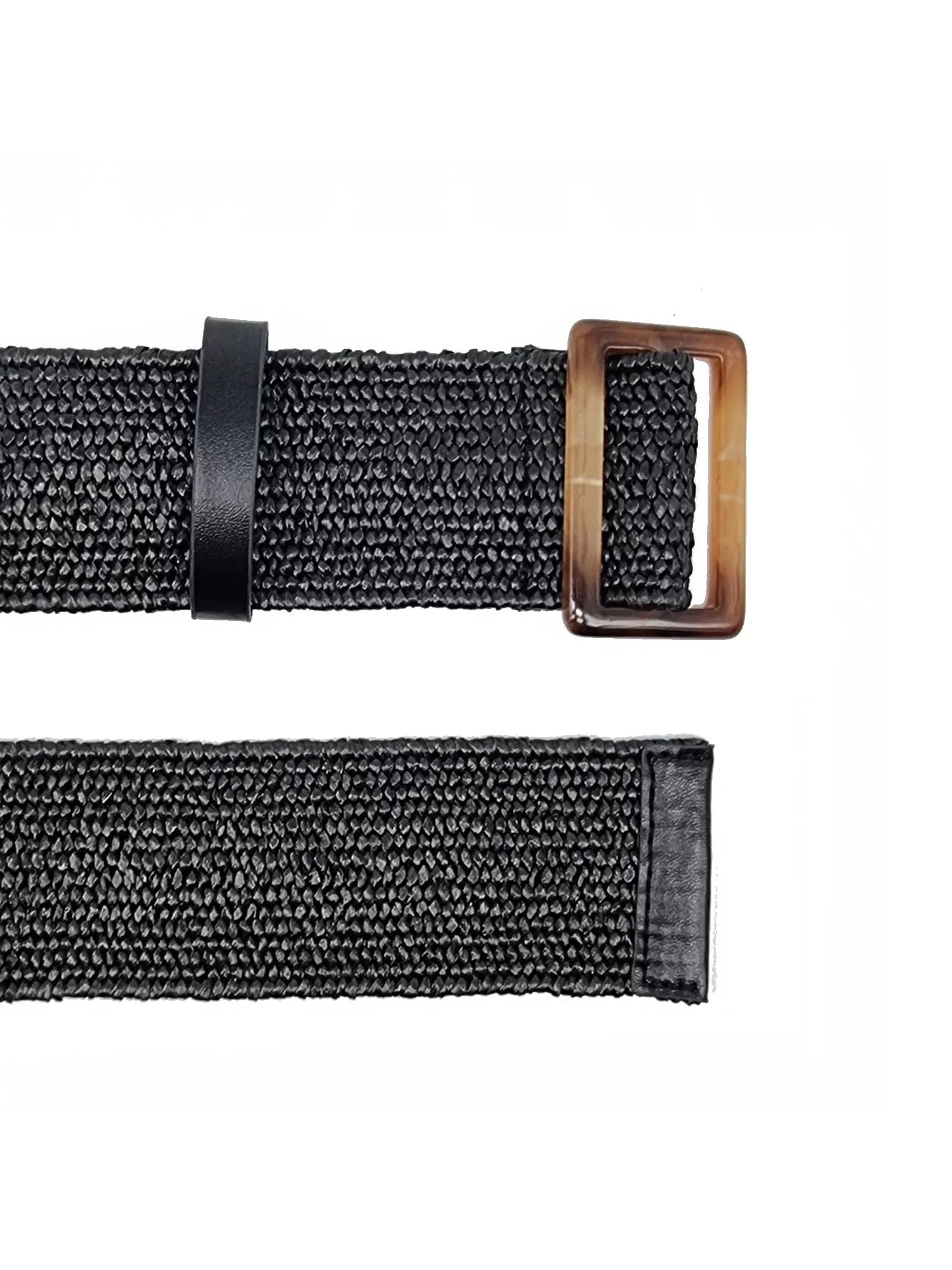 Kylie Woven Belt in Black