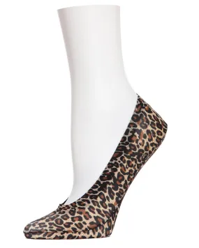 Leopard Print No-Show Liner Socks