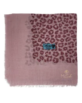 Lizi Headwear Pink Cheetah Square Scarf with Light Non Slip Grip