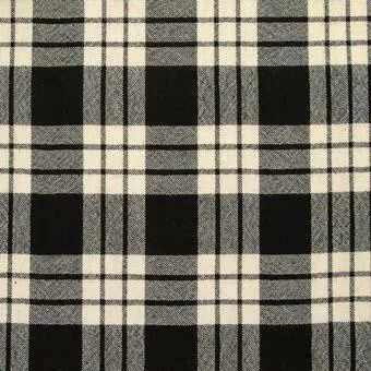 MacFarlane Black&White Ancient Light Weight Tartan Scarf