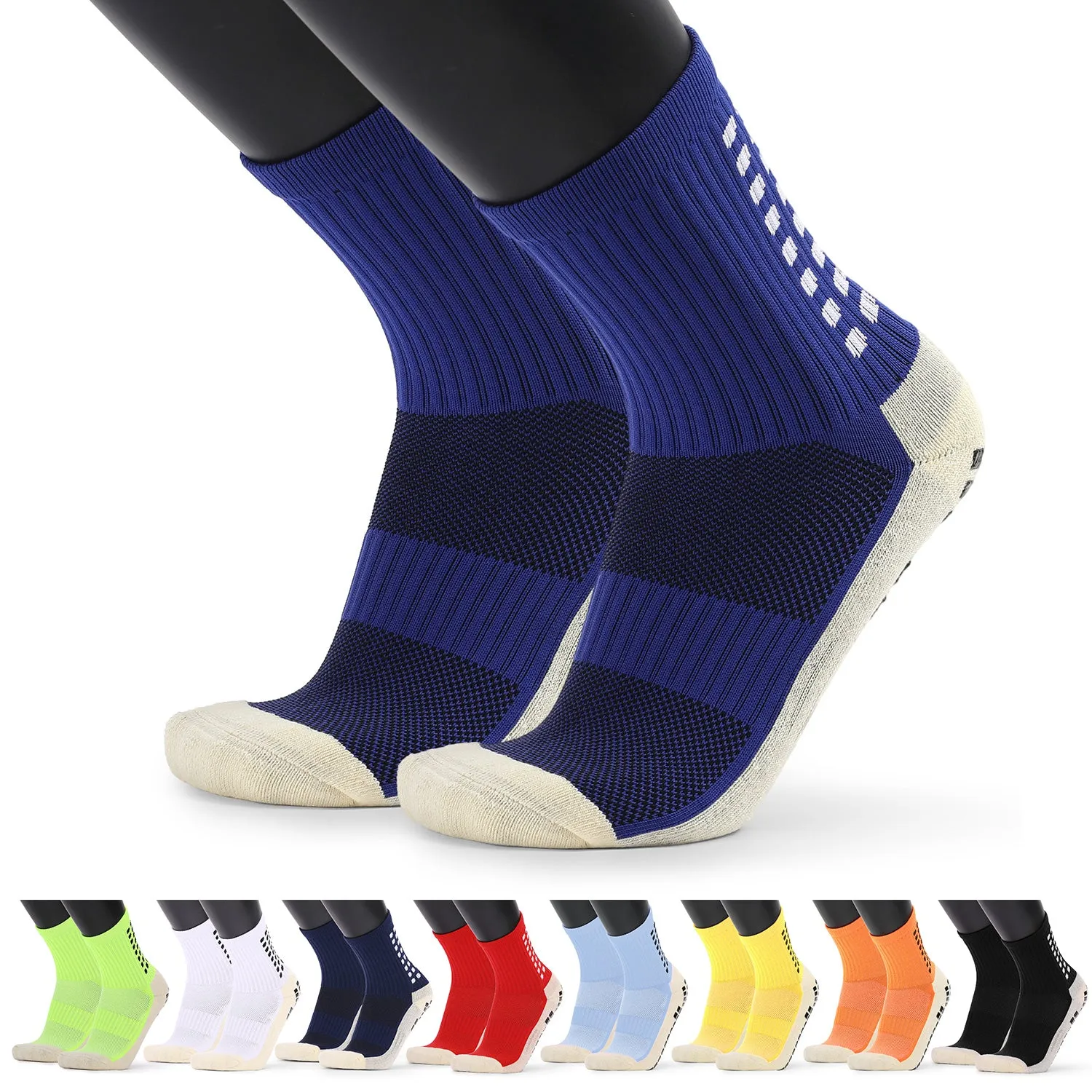 Men's Anti Slip Athletic Grip Socks