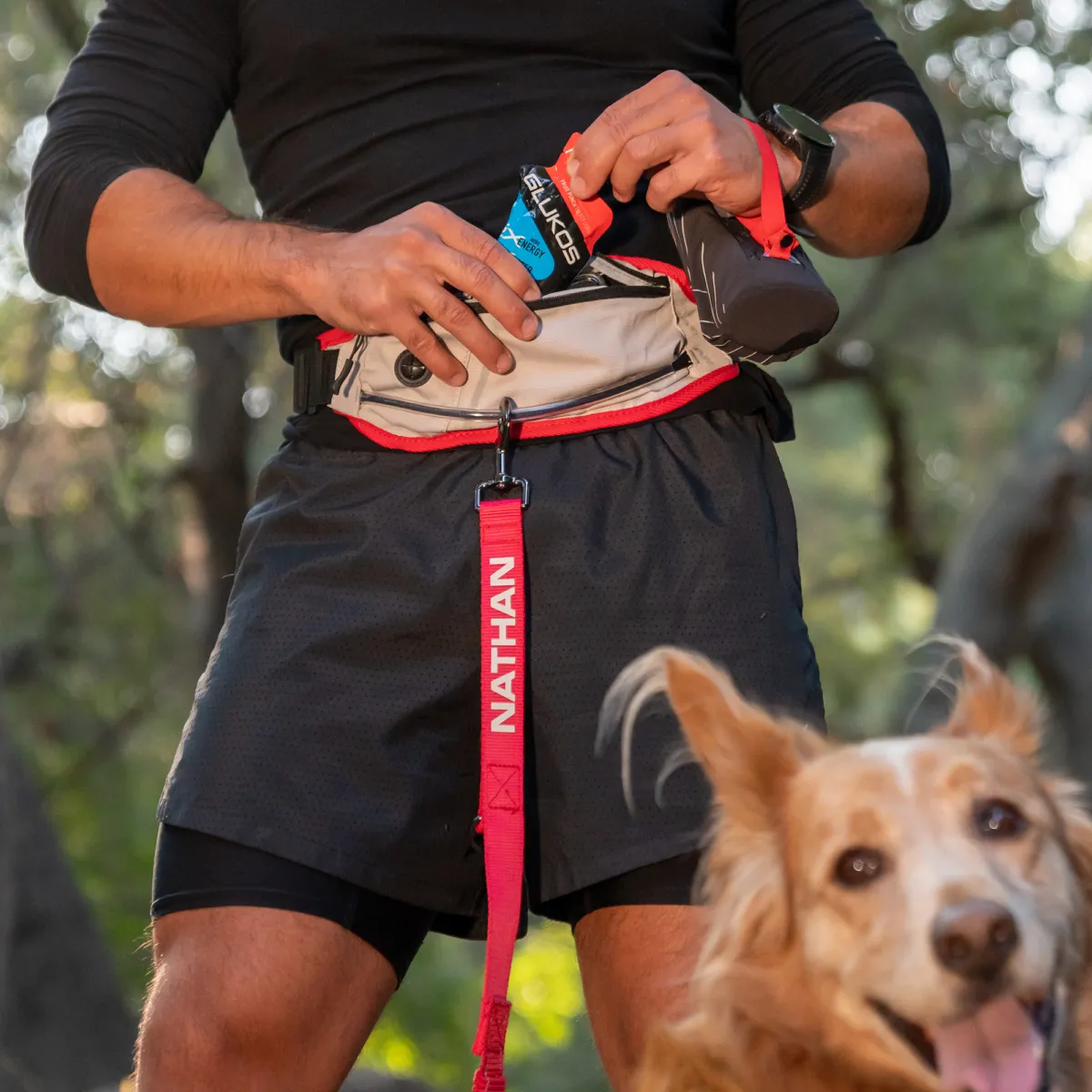 Nathan K9 Waist Pack With Dog Leash - NS8511-0579-00