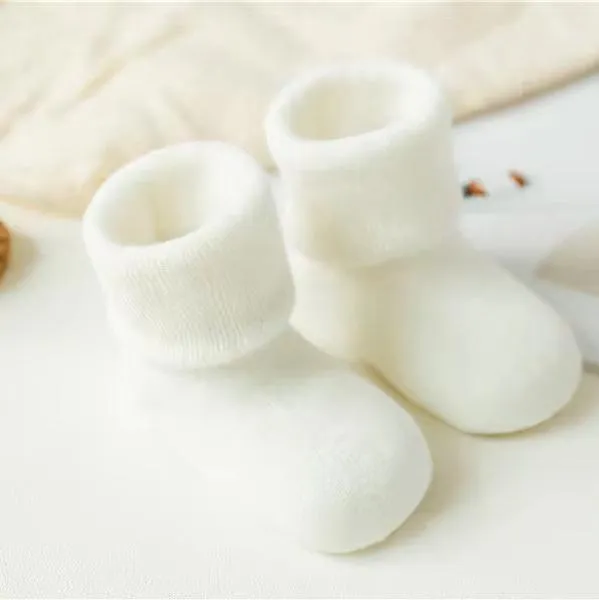 New born baby thick socks combo (0-12 Months, Select any 3 pairs)