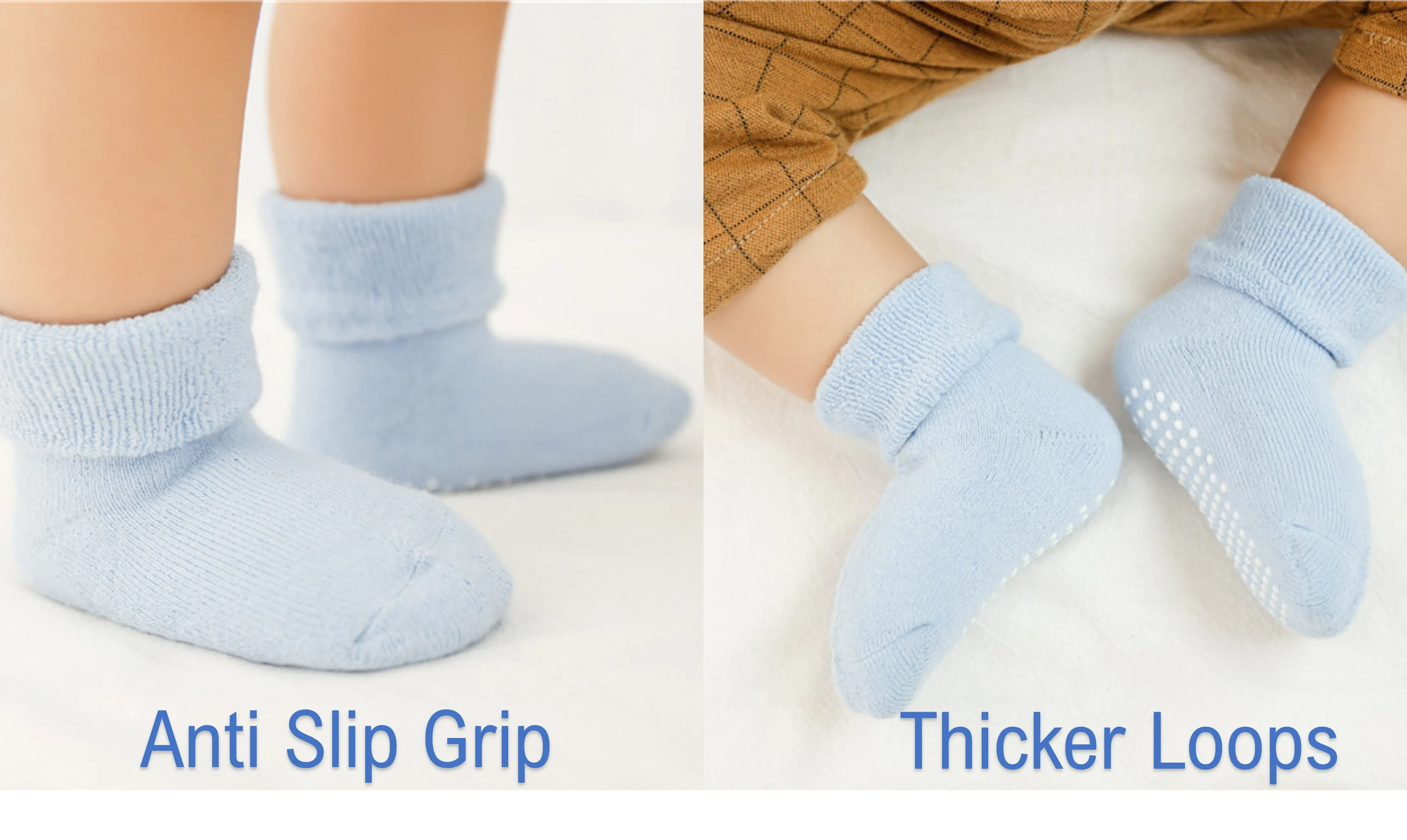 New born baby thick socks combo (0-12 Months, Select any 3 pairs)