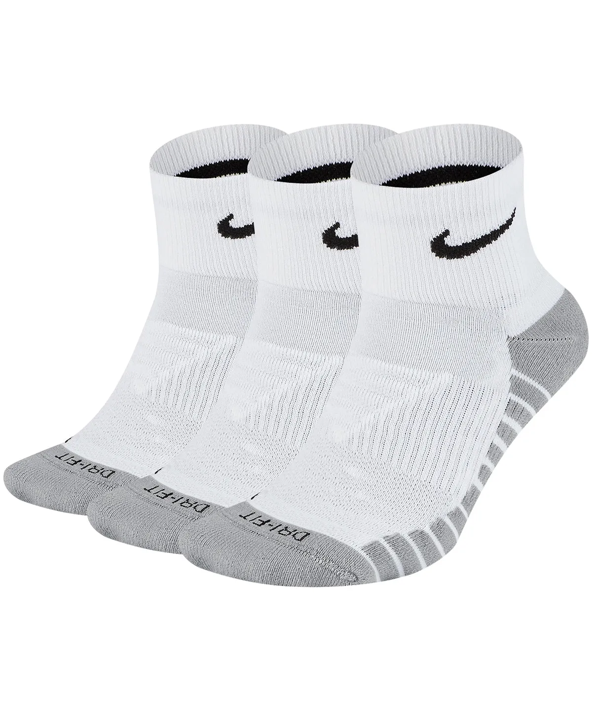 Nike everyday max cushioned ankle sock (3 pairs) | White/Wolf Grey/Black