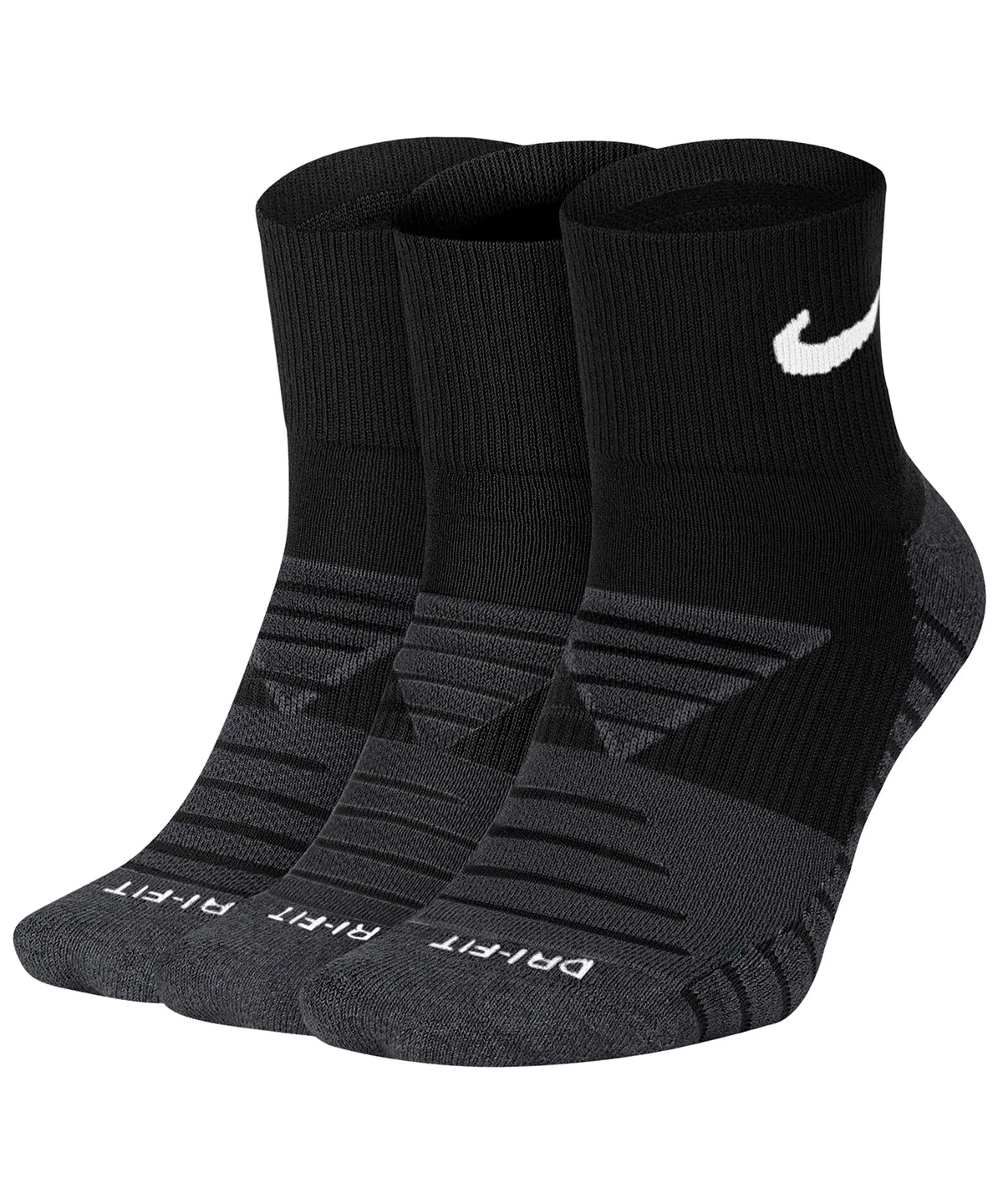 Nike everyday max cushioned ankle sock (3 pairs) | White/Wolf Grey/Black