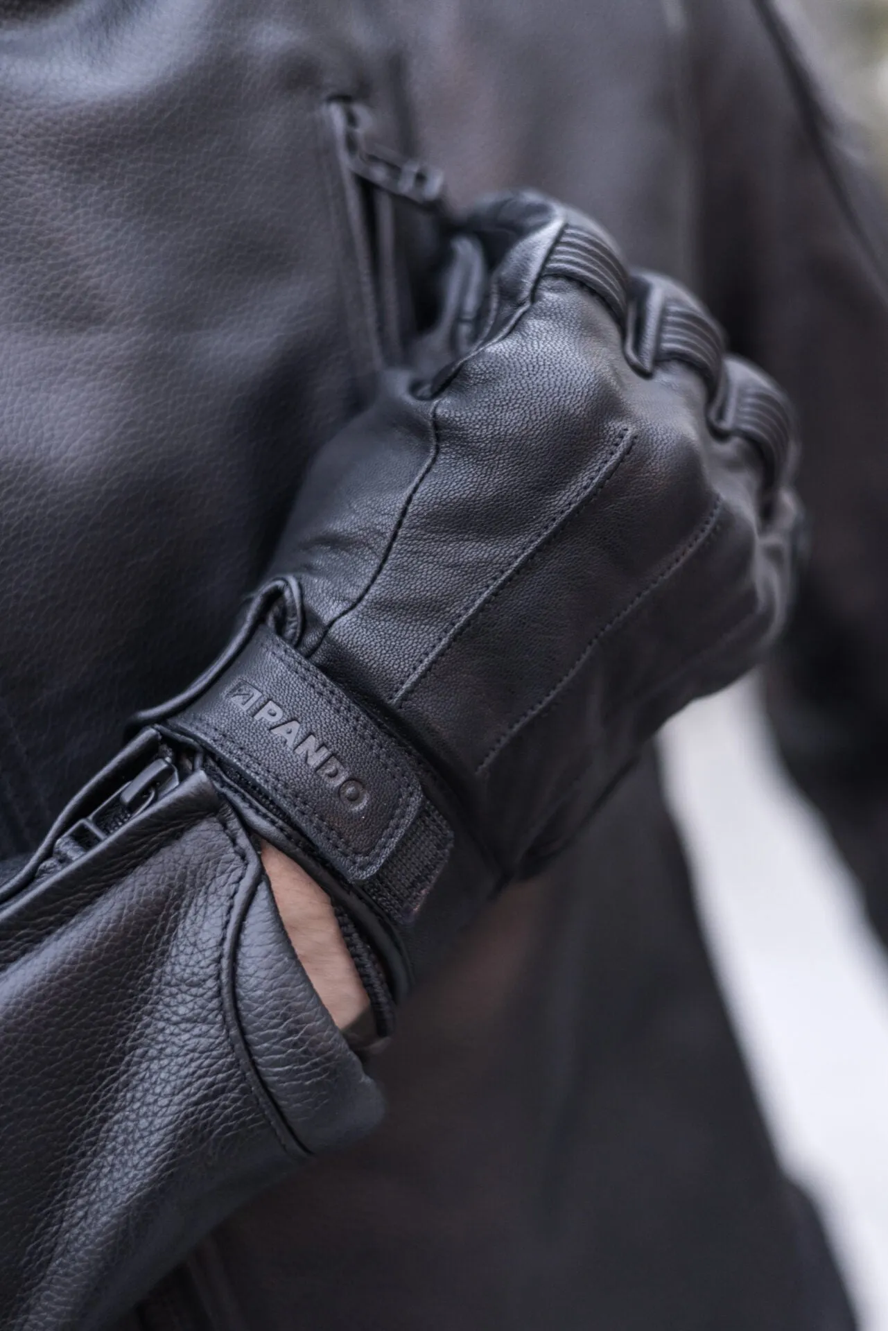 PANDO LEATHER GLOVES IVY