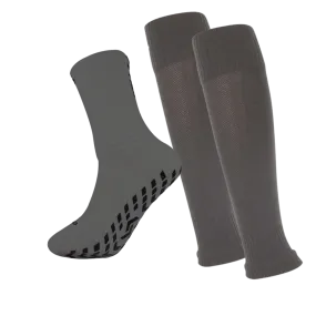 Player Pack Grip Socks   Leg  Sleeves Grey