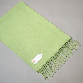 Pure merino wool scarf in Light Green