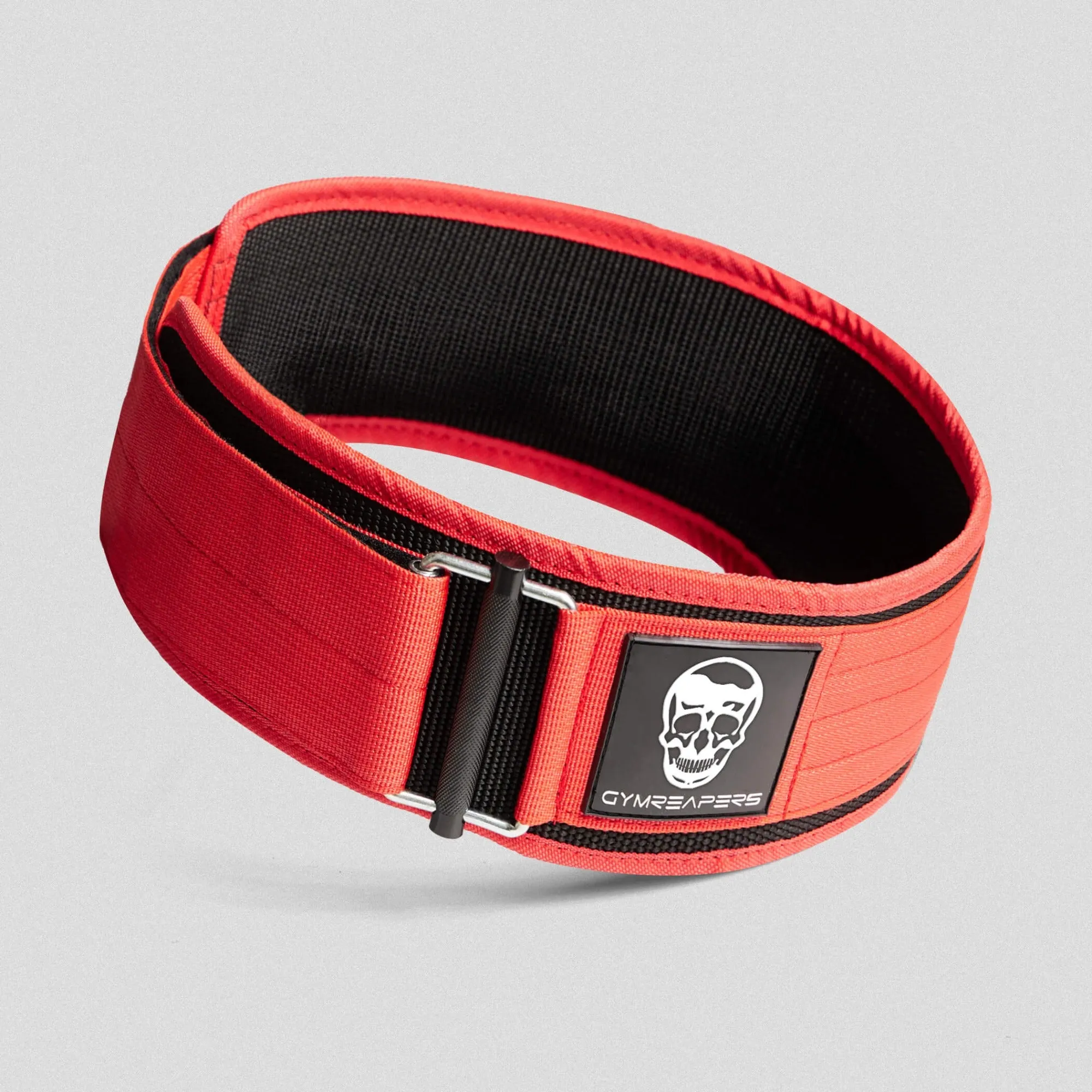 Quick Locking Weightlifting Belt | Premium Back Support - Red