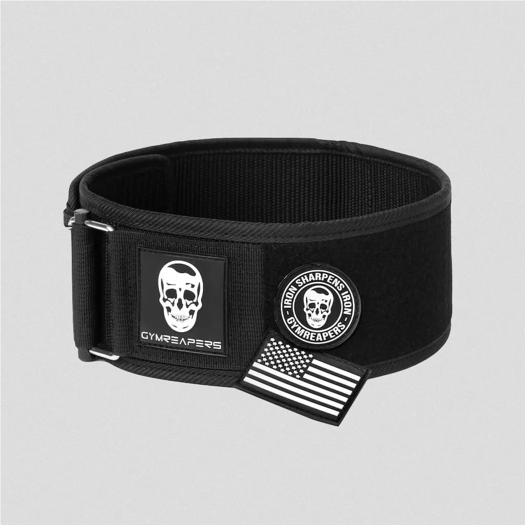 Quick Locking Weightlifting Belt (with Patches)