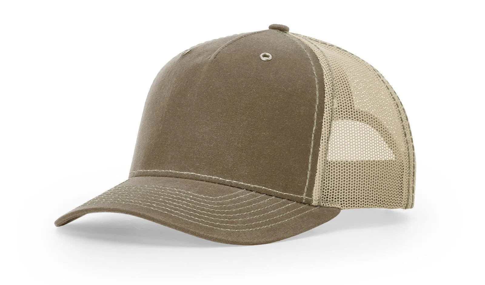 Richardson 112WH Meshback Trucker Hat Waxed Canvas Cap Hawthorne Trucker