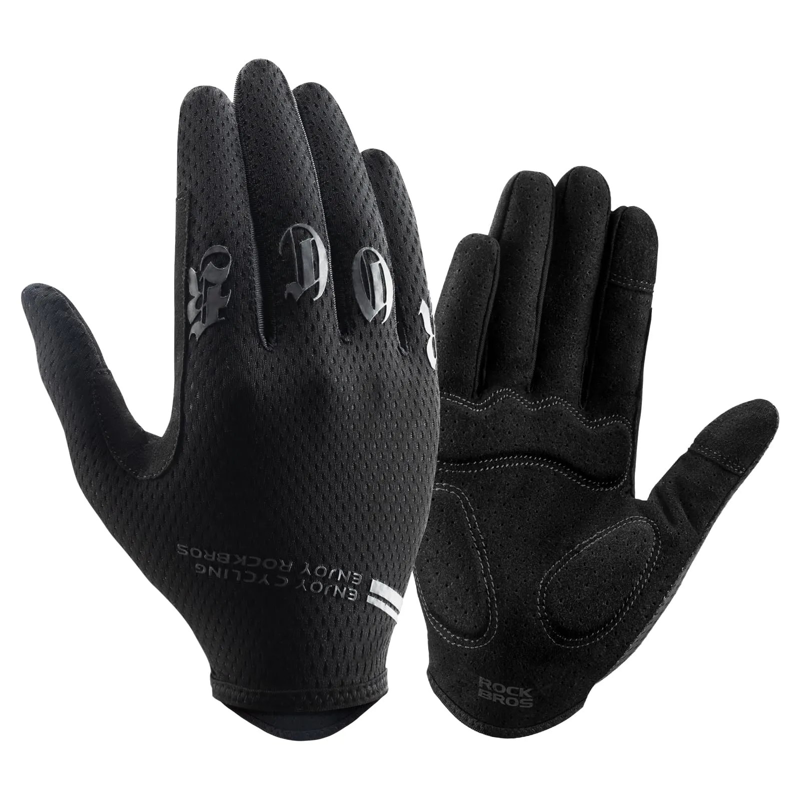 ROCKBROS Breathable Cycling Gloves for Men - Touchscreen MTB Gloves