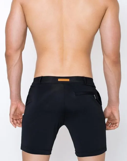 S61 Long Bondi Shorts - Black