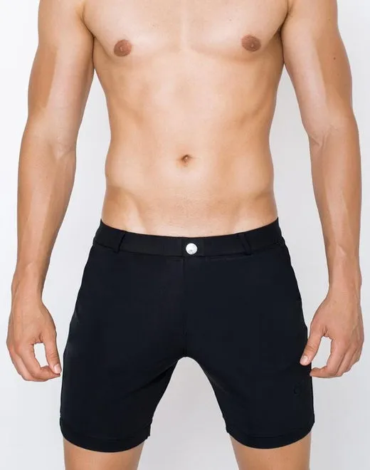 S61 Long Bondi Shorts - Black